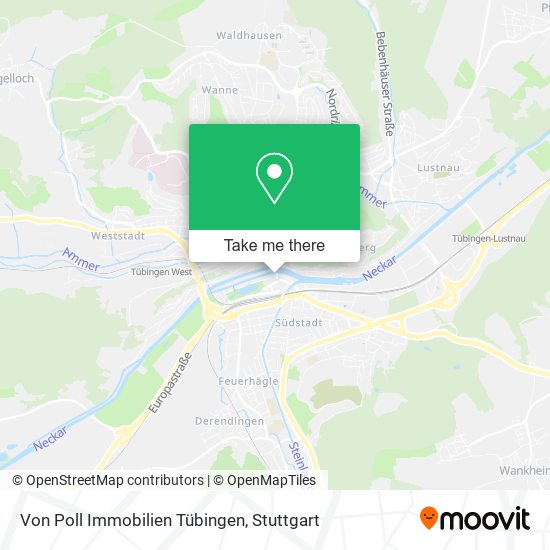 Карта Von Poll Immobilien Tübingen