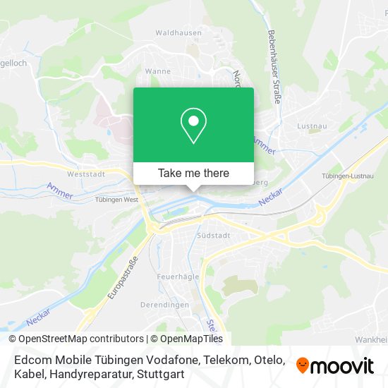 Edcom Mobile Tübingen Vodafone, Telekom, Otelo, Kabel, Handyreparatur map