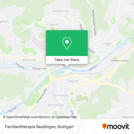 Карта Familientherapie Reutlingen