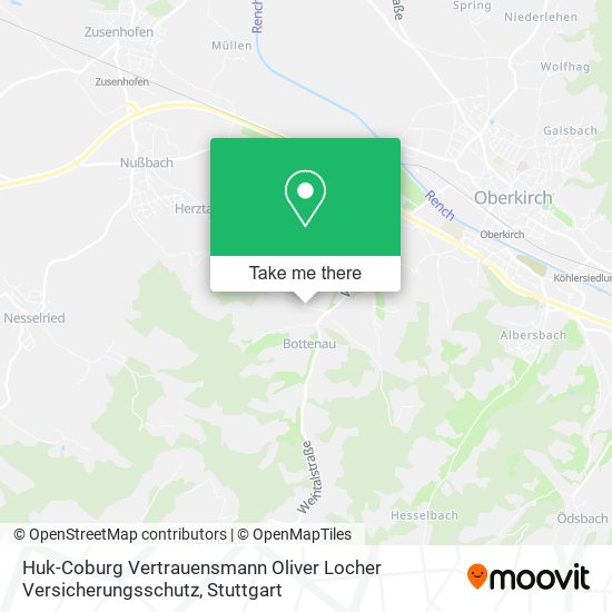 Huk-Coburg Vertrauensmann Oliver Locher Versicherungsschutz map