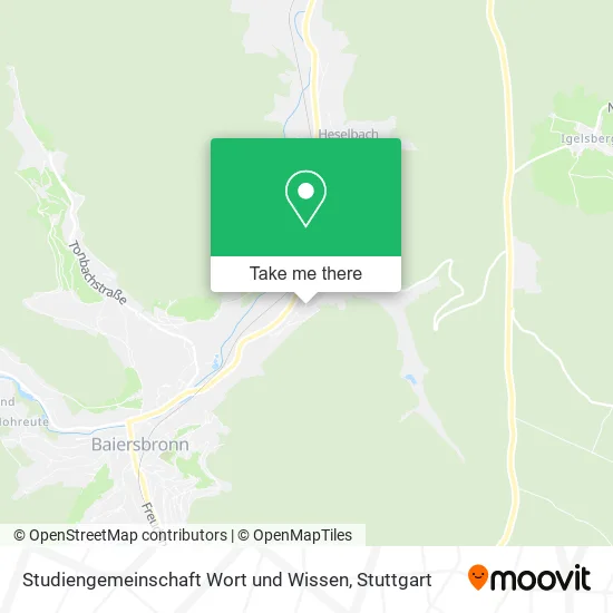 Карта Studiengemeinschaft Wort und Wissen