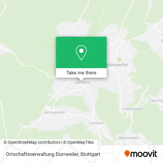 Карта Ortschaftsverwaltung Durrweiler