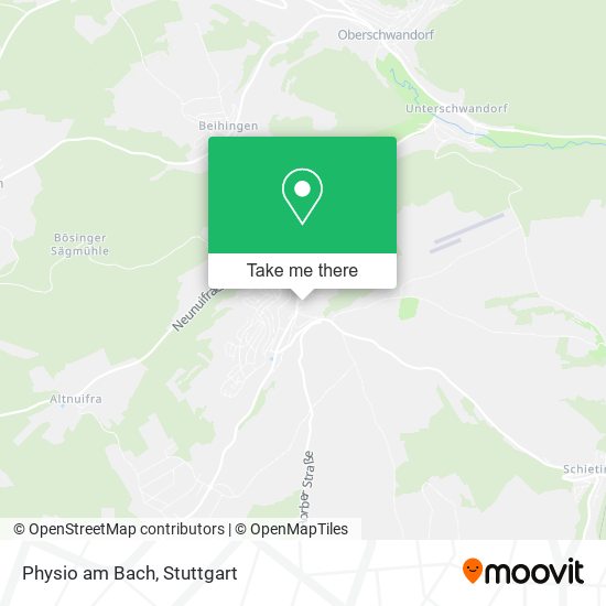 Physio am Bach map