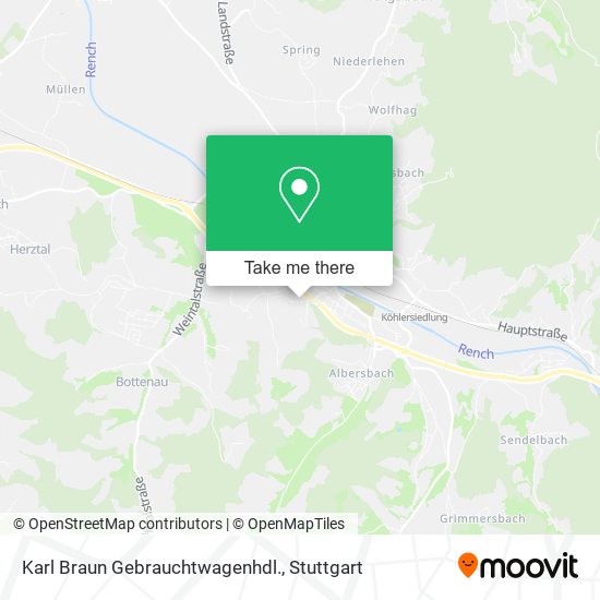 Karl Braun Gebrauchtwagenhdl. map
