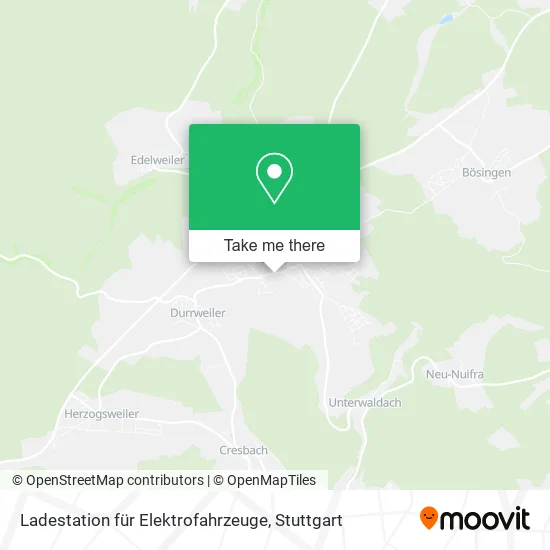 Карта Ladestation für Elektrofahrzeuge