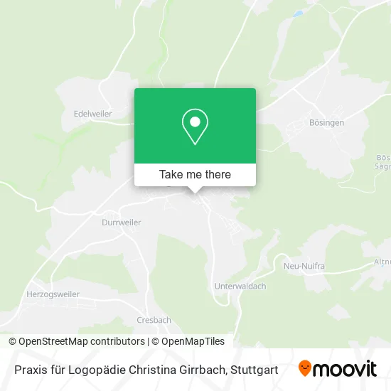 Карта Praxis für Logopädie Christina Girrbach