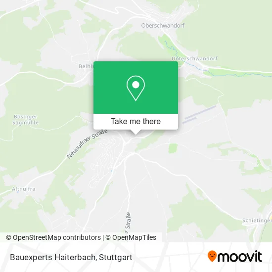 Bauexperts Haiterbach map