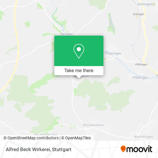Alfred Beck Wirkerei map