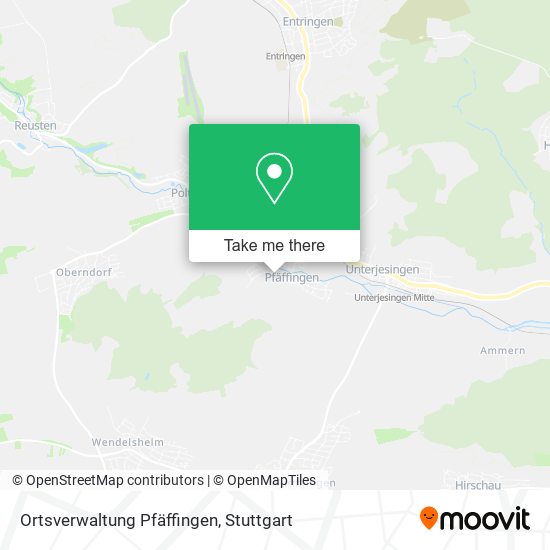 Карта Ortsverwaltung Pfäffingen