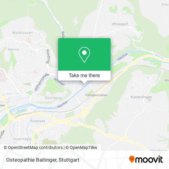 Osteopathie Baitinger map