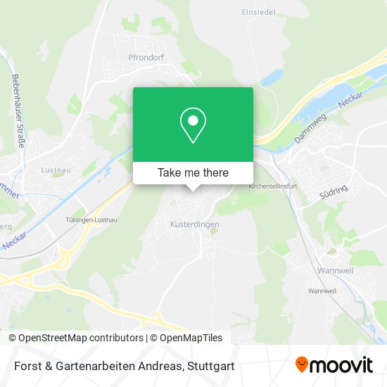 Forst & Gartenarbeiten Andreas map