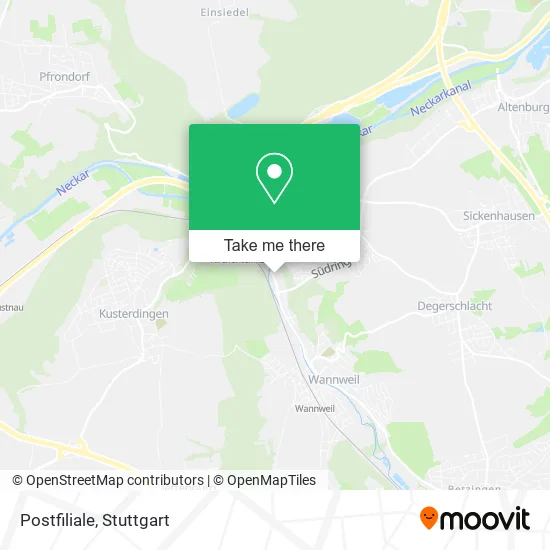 Карта Postfiliale