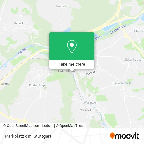 Карта Parkplatz dm