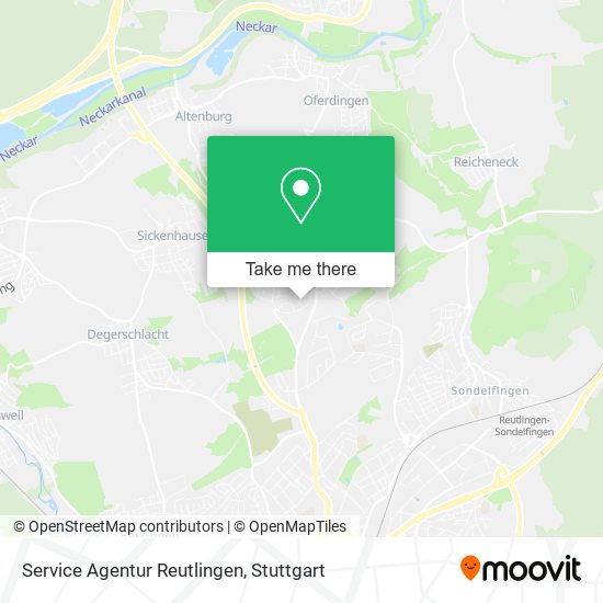 Карта Service Agentur Reutlingen