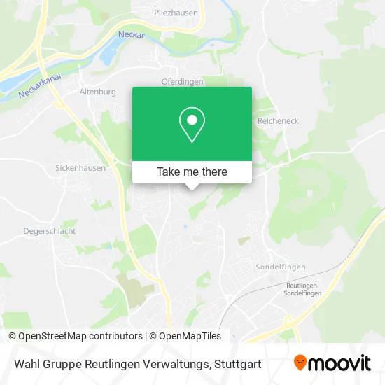 Карта Wahl Gruppe Reutlingen Verwaltungs