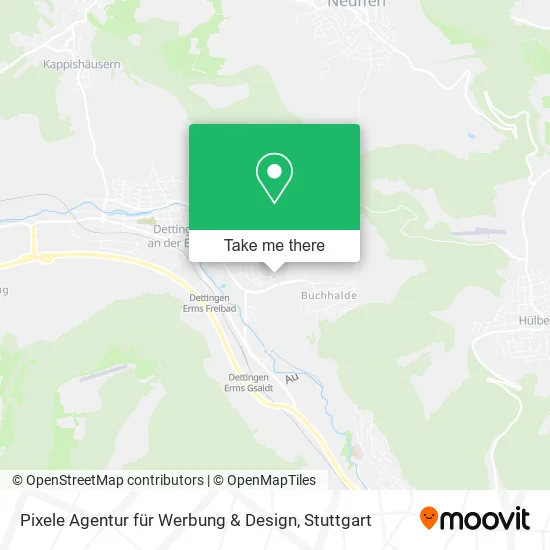 Карта Pixele Agentur für Werbung & Design