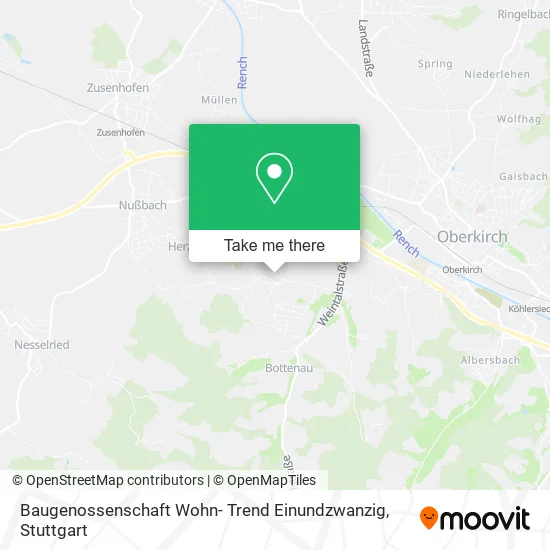 Карта Baugenossenschaft Wohn- Trend Einundzwanzig