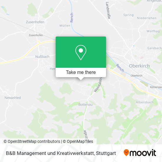 Карта B&B Management und Kreativwerkstatt