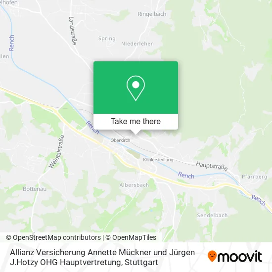 Карта Allianz Versicherung Annette Mückner und Jürgen J.Hotzy OHG Hauptvertretung