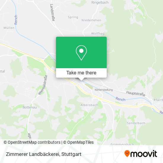 Zimmerer Landbäckerei map