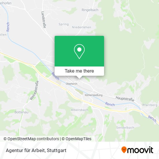 Agentur für Arbeit map