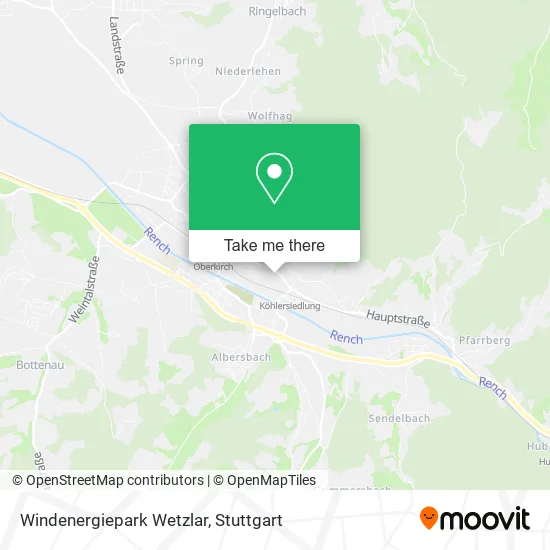 Карта Windenergiepark Wetzlar