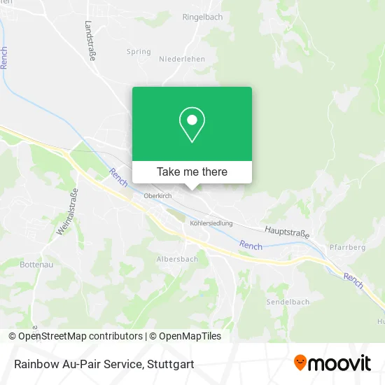 Карта Rainbow Au-Pair Service