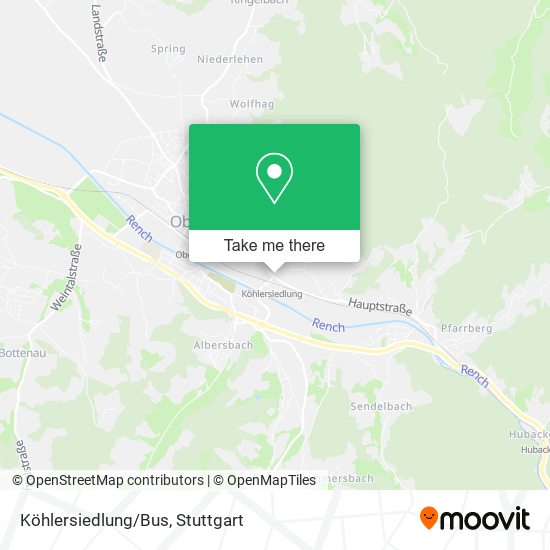 Köhlersiedlung/Bus map