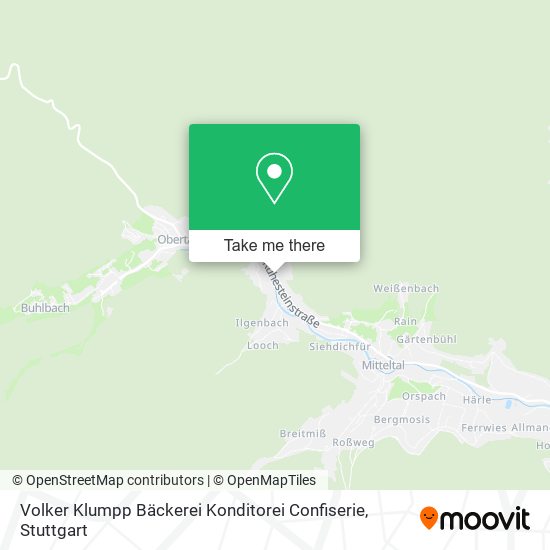 Карта Volker Klumpp Bäckerei Konditorei Confiserie