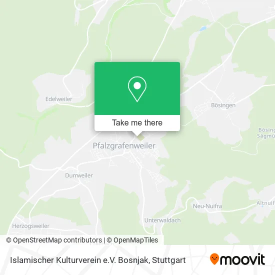 Islamischer Kulturverein e.V. Bosnjak map