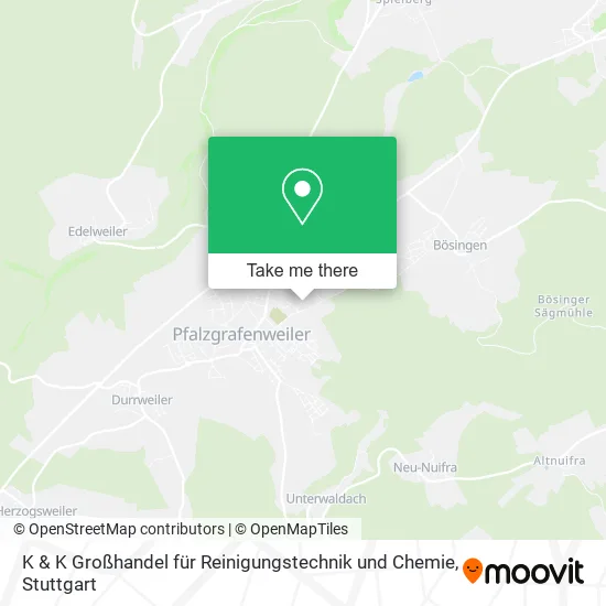 Карта K & K Großhandel für Reinigungstechnik und Chemie
