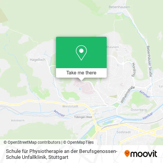 Карта Schule für Physiotherapie an der Berufsgenossen-Schule Unfallklinik