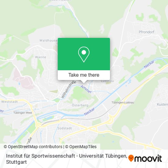 Карта Institut für Sportwissenschaft - Universität Tübingen