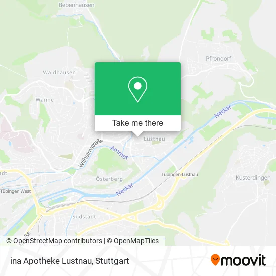 Карта ina Apotheke Lustnau