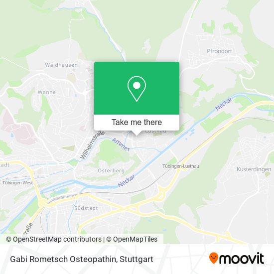 Gabi Rometsch Osteopathin map