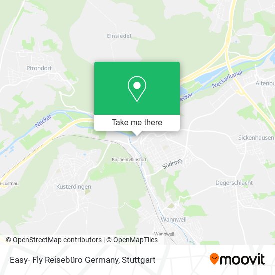 Карта Easy- Fly Reisebüro Germany