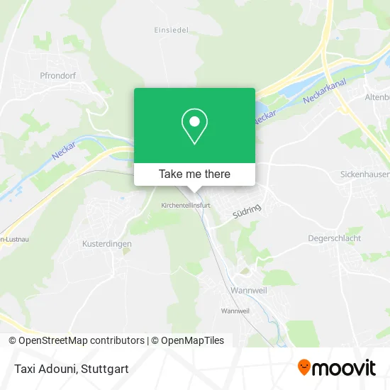 Карта Taxi Adouni