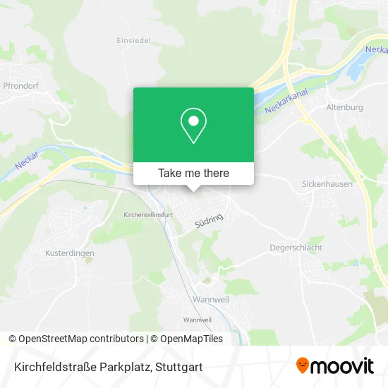 Карта Kirchfeldstraße Parkplatz