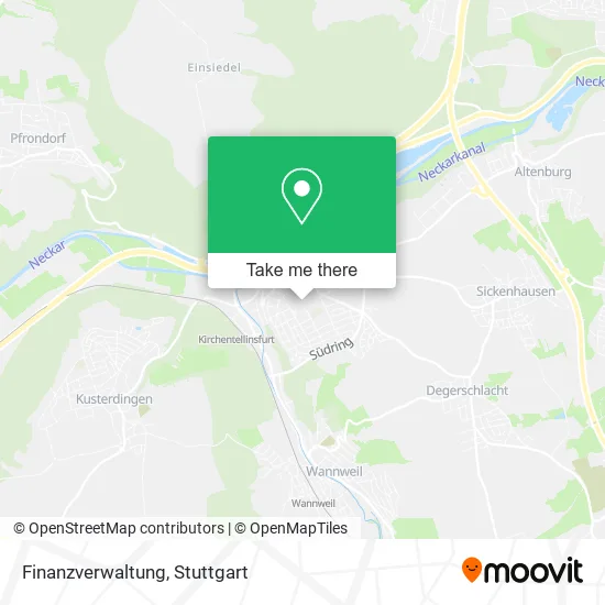 Карта Finanzverwaltung