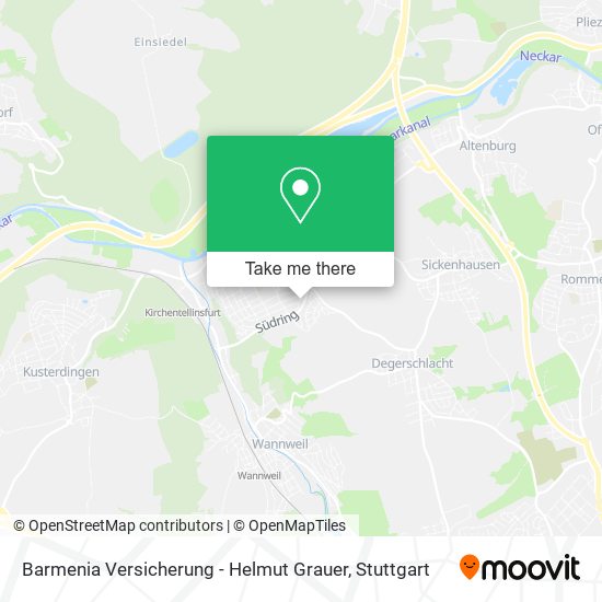 Barmenia Versicherung - Helmut Grauer map
