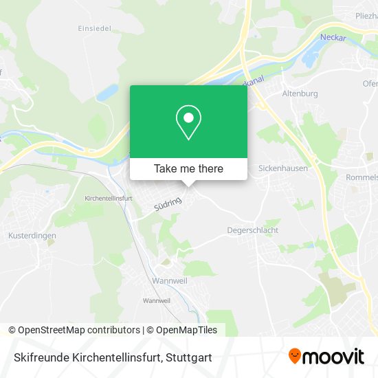 Skifreunde Kirchentellinsfurt map