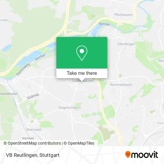 Карта VB Reutlingen