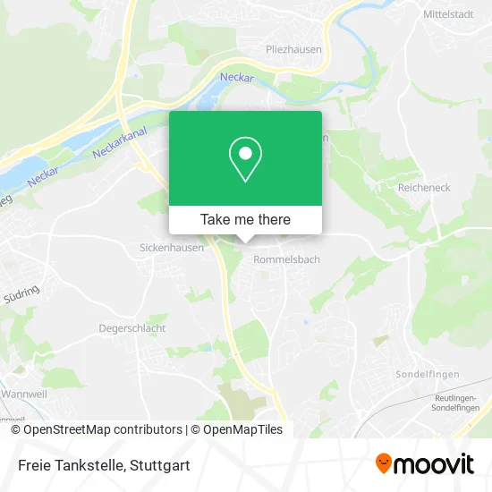 Карта Freie Tankstelle