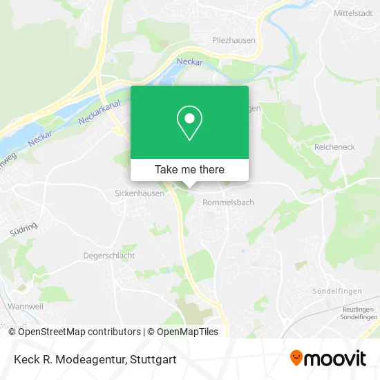 Карта Keck R. Modeagentur