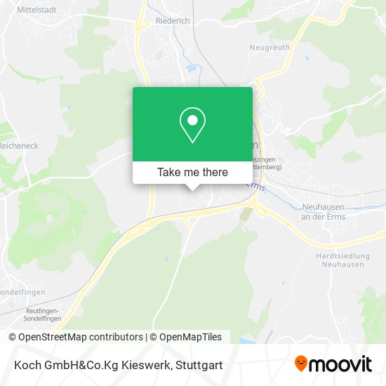 Koch GmbH&Co.Kg Kieswerk map