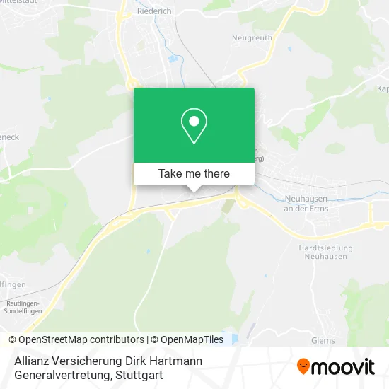 Allianz Versicherung Dirk Hartmann Generalvertretung map