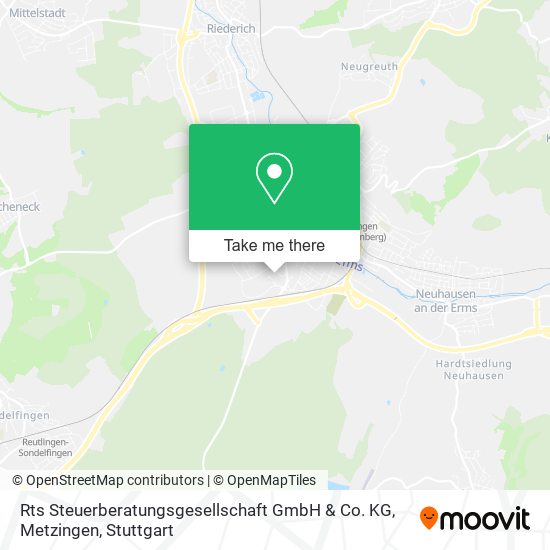 Rts Steuerberatungsgesellschaft GmbH & Co. KG, Metzingen map