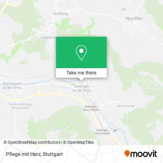 Карта Pflege mit Herz