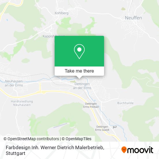 Farbdesign Inh. Werner Dietrich Malerbetrieb map