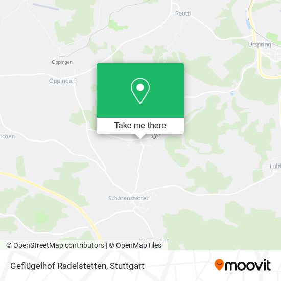 Geflügelhof Radelstetten map